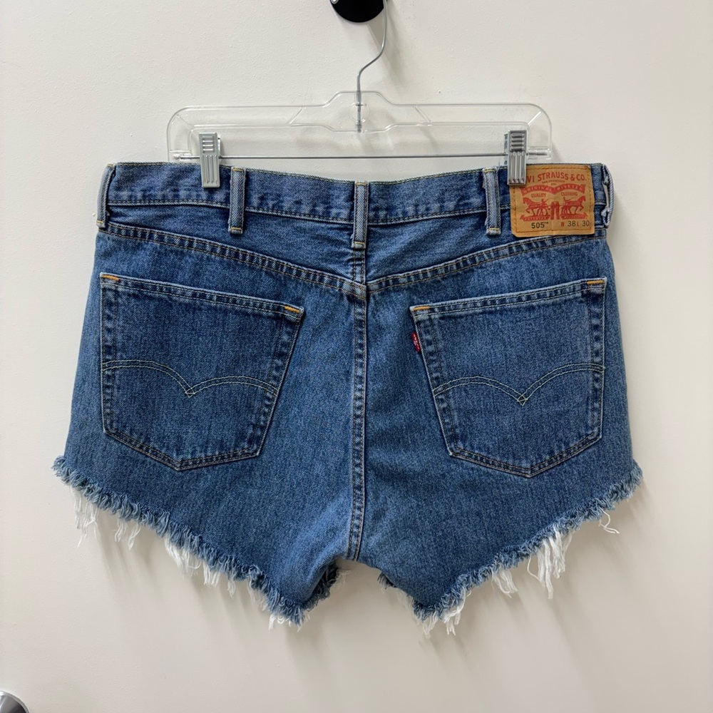 Levi's 505 Women's Classic Blue Jean Cutoffs
